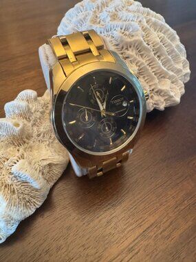 Tissot Couturier Chrono - Men's Gold Quartz Watch T035627A - Black Dial 43mm